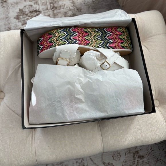 NEW Lottini Multicolor Leather Platform‎ Sandals Size 9.5 - Picture 10 of 11